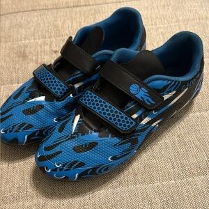 Blue and Black Kids soccer cleats